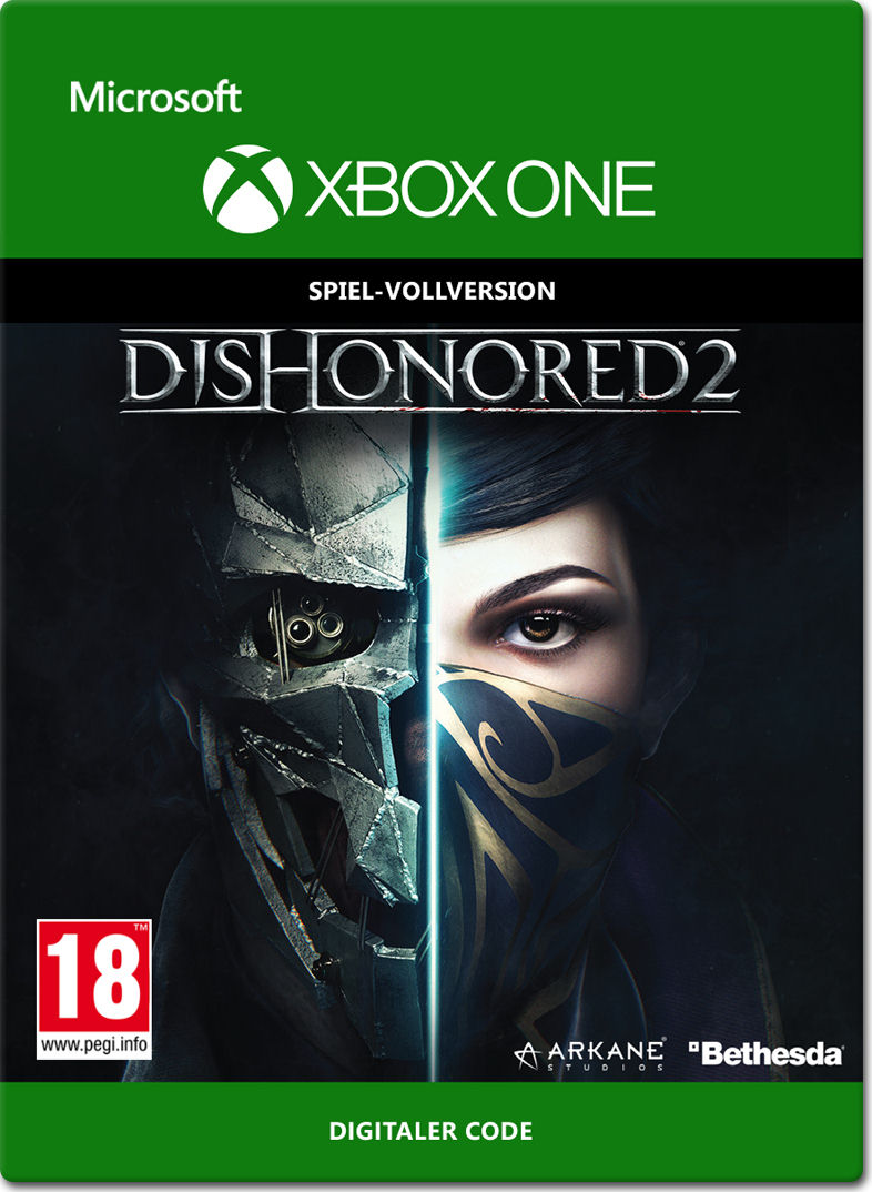 Dishonored 2 Das Vermächtnis der Maske XBOX Digital Code