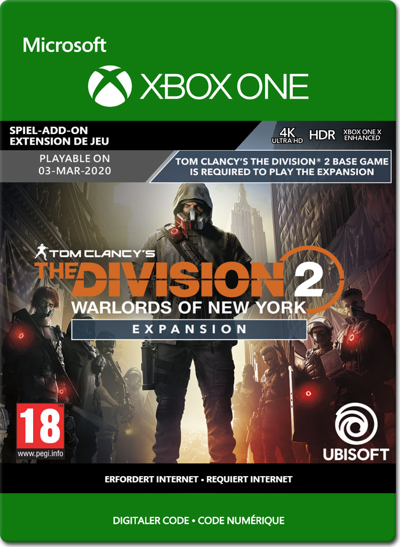 The Division 2 Warlords of New York Expansion XBOX Digital Code