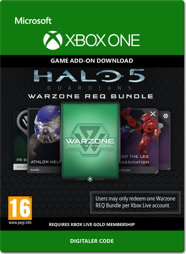 Halo 5 Guardians Warzone REQ Bundle XBOX Digital Code